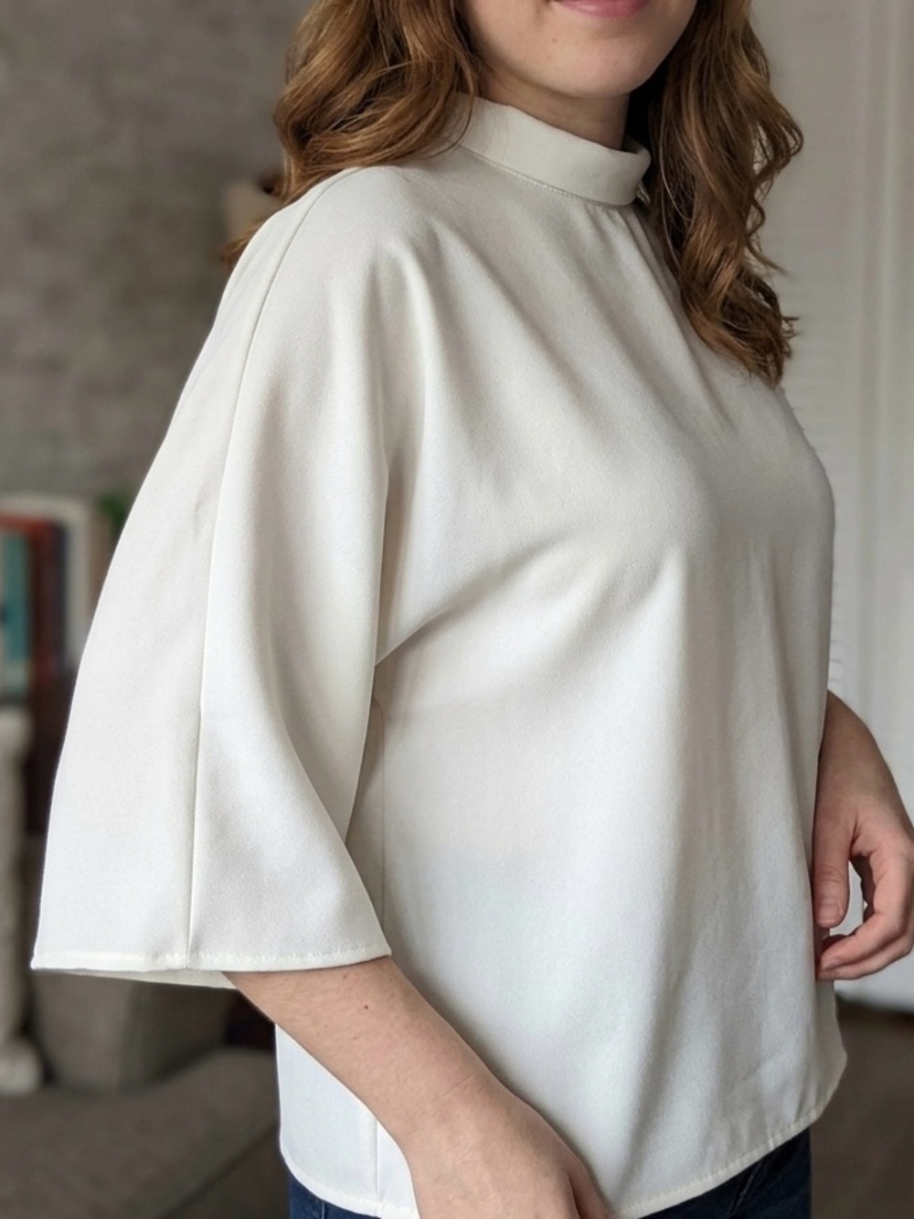 Uniqlo Mock Neck Blouse